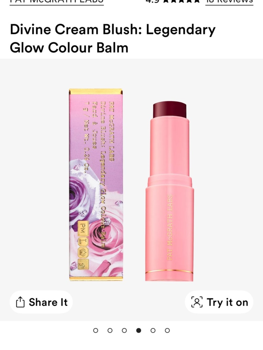 Pat McGrath Divine Cream Blush Balm - Forbidden Fleur